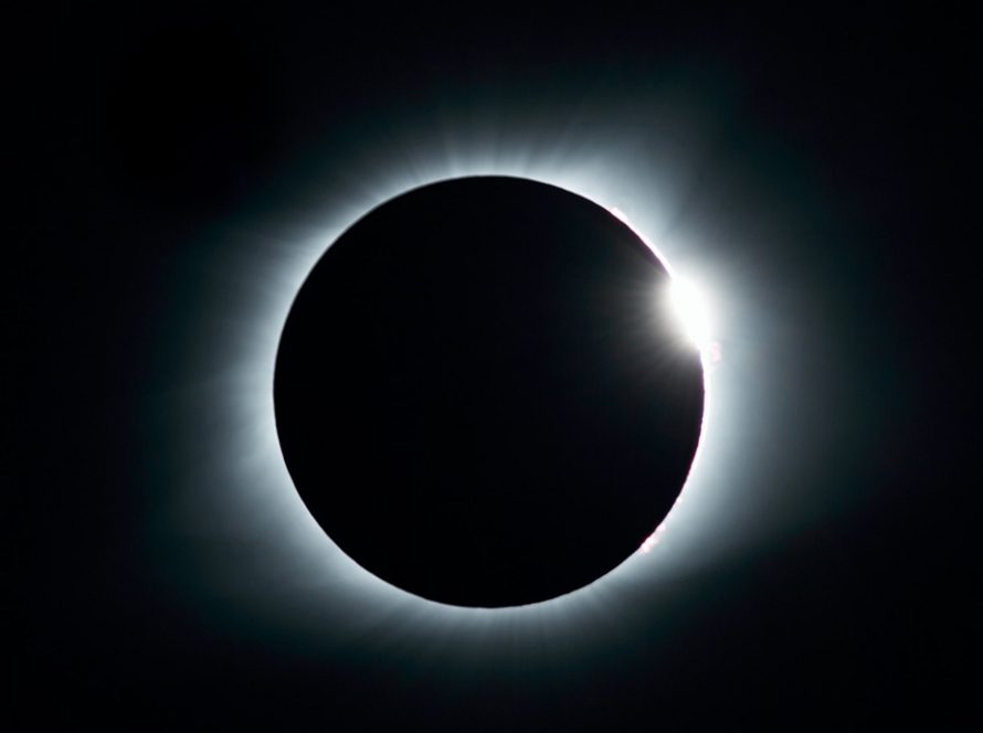 Solar eclipse image representing the universe